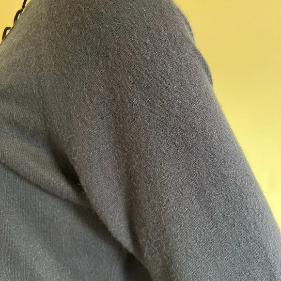 First Of A Kind Sweater One Size Real Reworked Vintage Dark Blue Long Sleeve - Picture 6 of 16